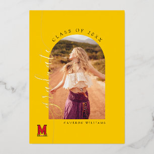 University of Maryland M Foil Invitation