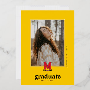 University of Maryland M Foil Invitation