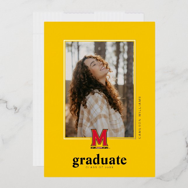 University of Maryland M Foil Invitation (Envelope)