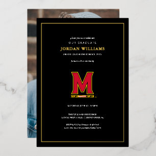 University of Maryland M Foil Invitation