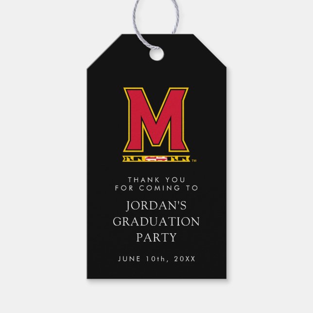 University of Maryland M Gift Tags (Front)