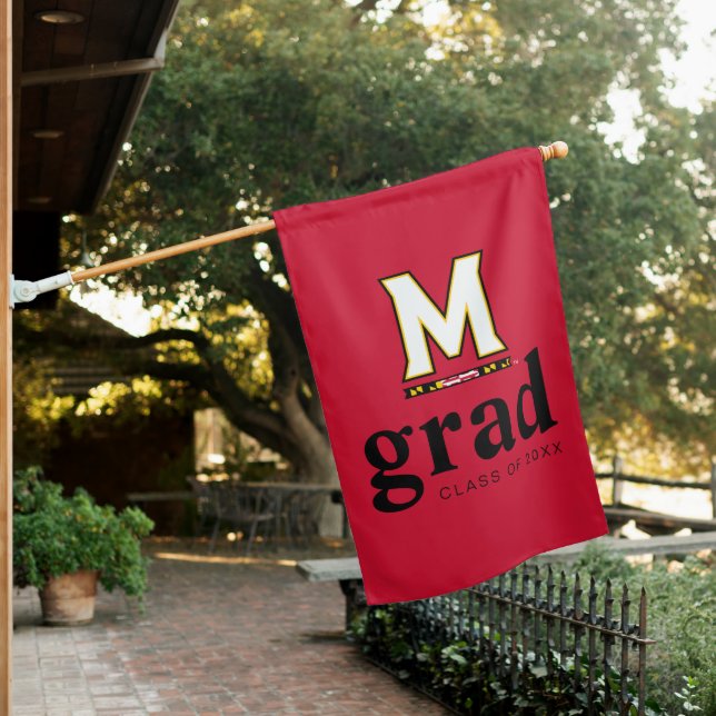 University of Maryland M House Flag (In SItu)