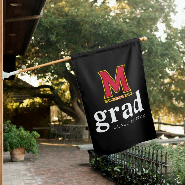 University of Maryland M House Flag (In SItu)