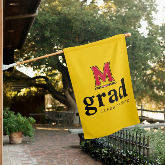 University of Maryland M House Flag (In SItu)