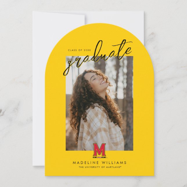 University of Maryland M Invitation (Front)