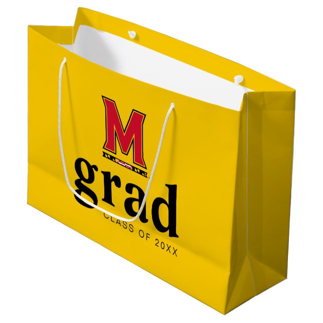 University of Maryland M Large Gift Bag (Front Angled)