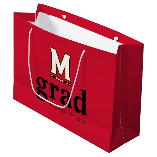 University of Maryland M Large Gift Bag (Front Angled)