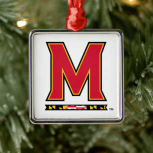 University of Maryland "M" Logo Metal Ornament