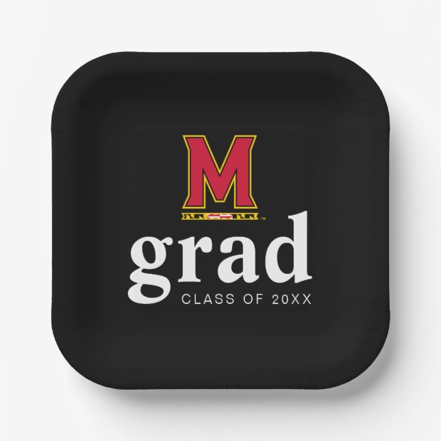 University of Maryland M Paper Plates (Front)