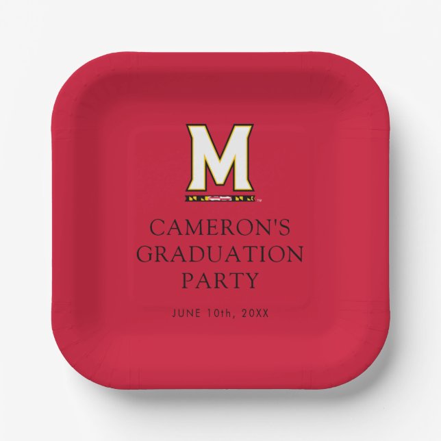 University of Maryland M Paper Plates (Front)