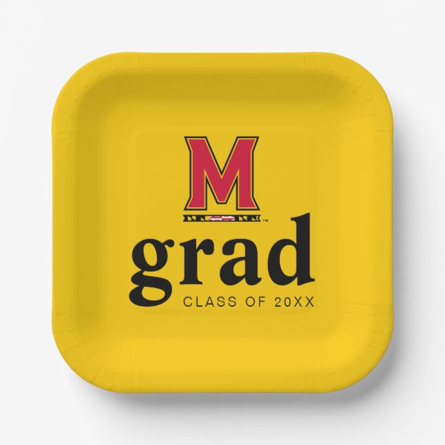 University of Maryland M Paper Plates (Front)
