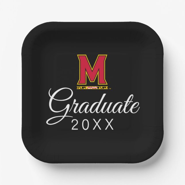University of Maryland M Paper Plates (Front)