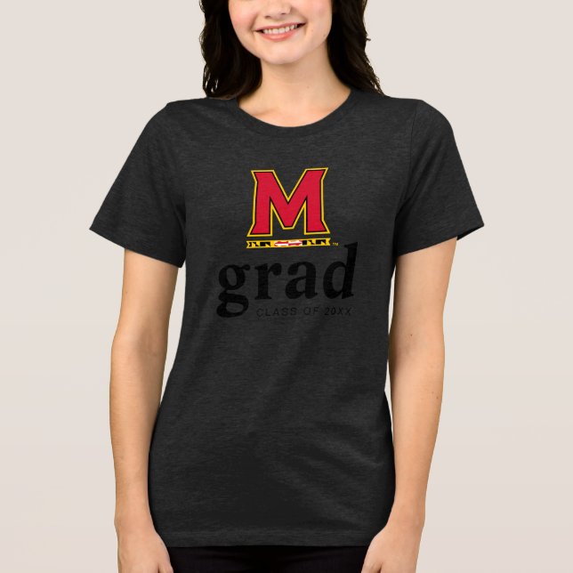 University of Maryland M Tri-Blend Shirt (Front)