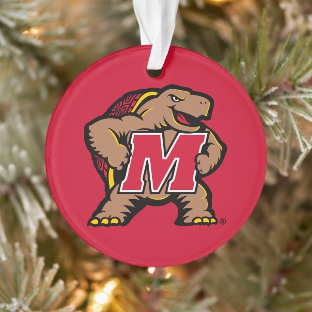 University of Maryland Terrapin Mascot Logo Ornament (Tree)