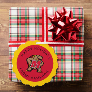 University of Maryland Terrapin Mascot Logo Ornament Card