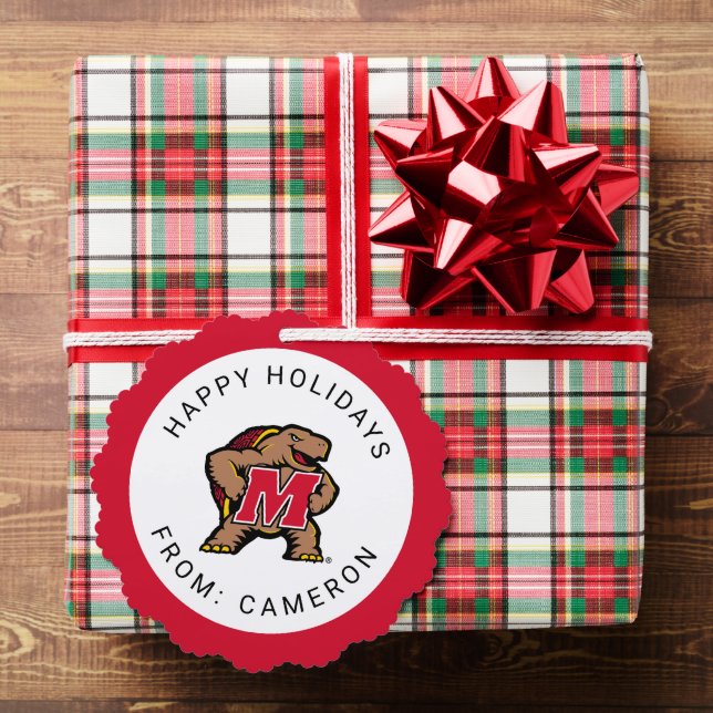 University of Maryland Terrapin Mascot Logo Ornament Card (Insitu (Gift))