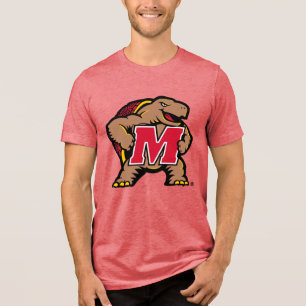 University of Maryland Terrapin Mascot Logo Tri-Blend Shirt