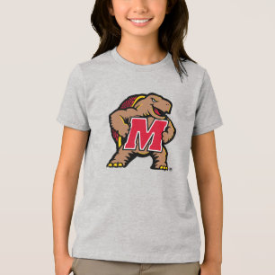 University of Maryland Terrapin Mascot Logo Tri-Blend Shirt