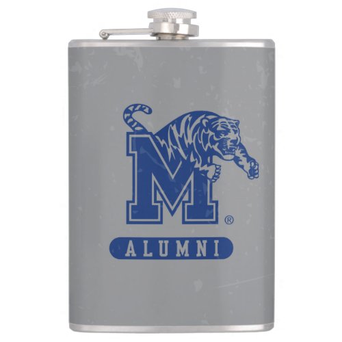 University of Memphis Alumni Distressed Flask