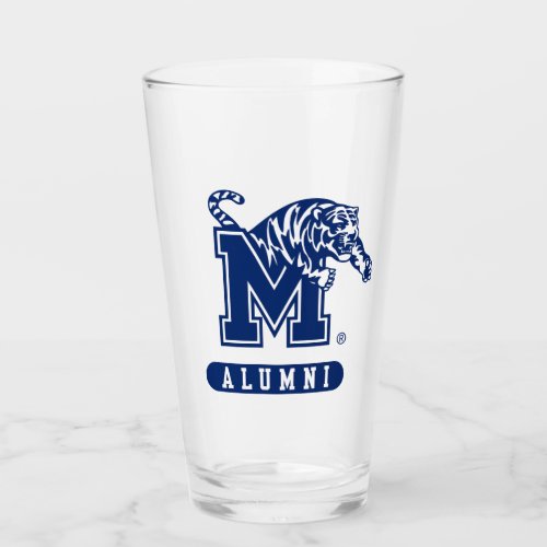 University of Memphis Alumni Distressed Glass