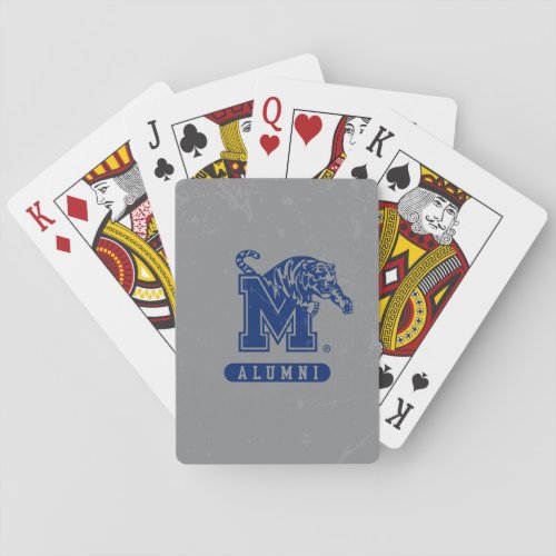 University of Memphis Alumni Distressed Playing Cards