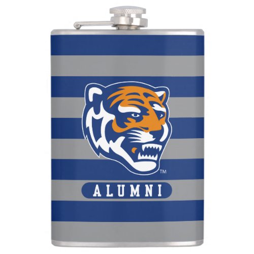 University of Memphis Alumni Stripes Flask