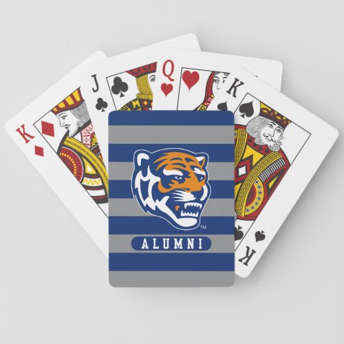 University of Memphis Alumni Stripes Playing Cards