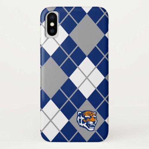 University of Memphis Argyle Pattern iPhone X Case