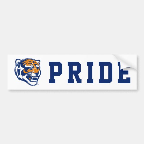 University of Memphis Athletic Mark Distressed Bumper Sticker