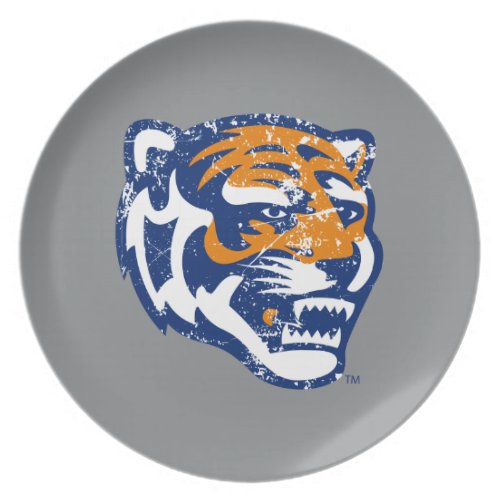 University of Memphis Athletic Mark Distressed Dinner Plate