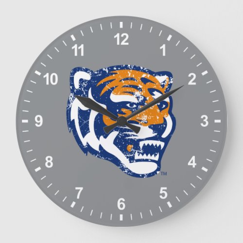 University of Memphis Athletic Mark Distressed Large Clock