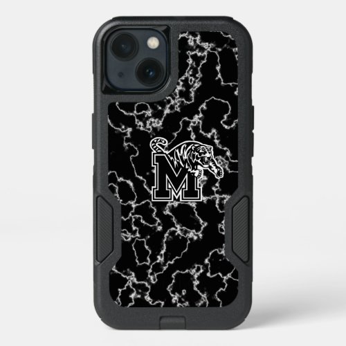 University of Memphis Black Marble iPhone 13 Case
