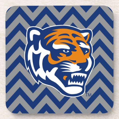 University of Memphis Chevron Pattern Beverage Coaster