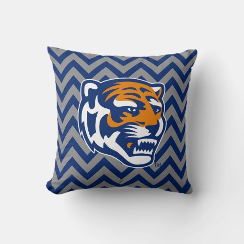 University of Memphis Chevron Pattern Throw Pillow