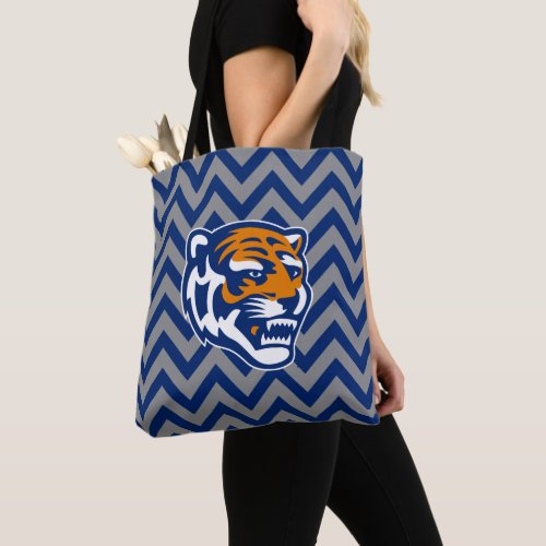 University of Memphis Chevron Pattern Tote Bag