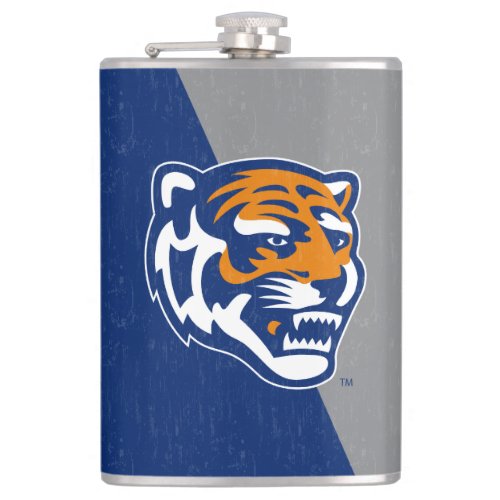 University of Memphis Color Block Distressed Flask