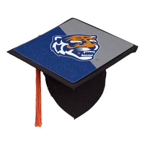 University of Memphis Color Block Distressed Graduation Cap Topper