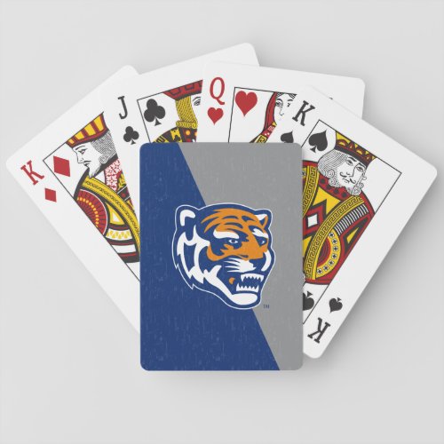 University of Memphis Color Block Distressed Playing Cards