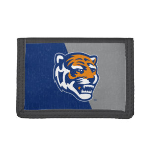 University of Memphis Color Block Distressed Trifold Wallet