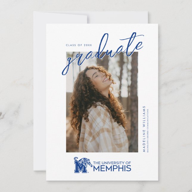University of Memphis Composite Logo Announcement (Front)