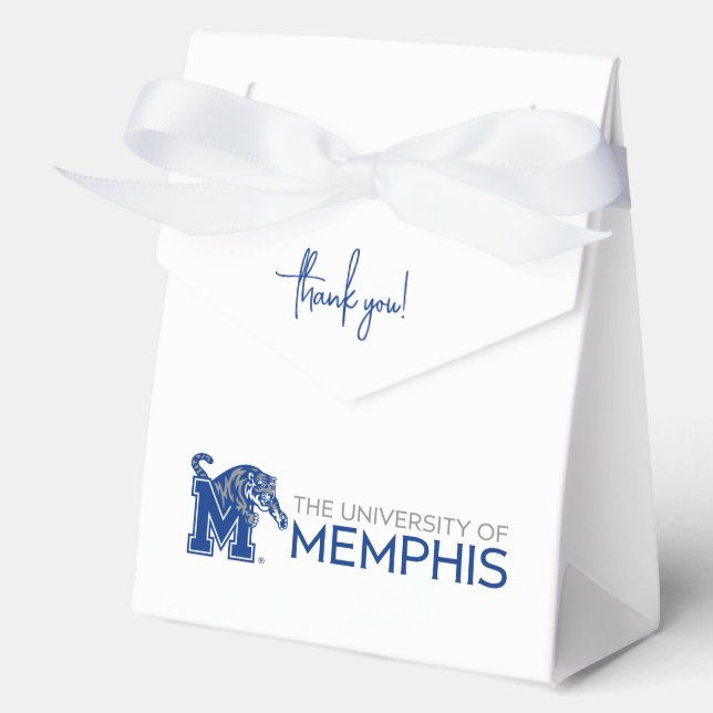 University of Memphis Composite Logo Favor Boxes (Front)