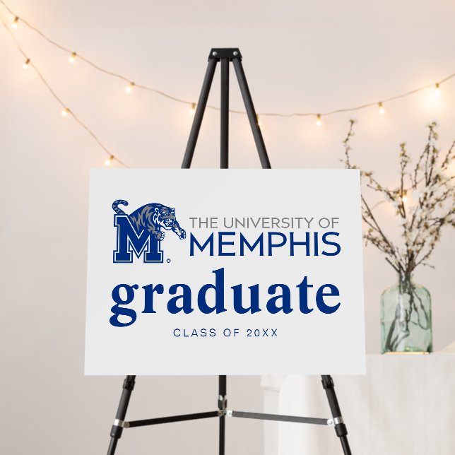 University of Memphis Composite Logo Foam Board (In Situ (Stand))