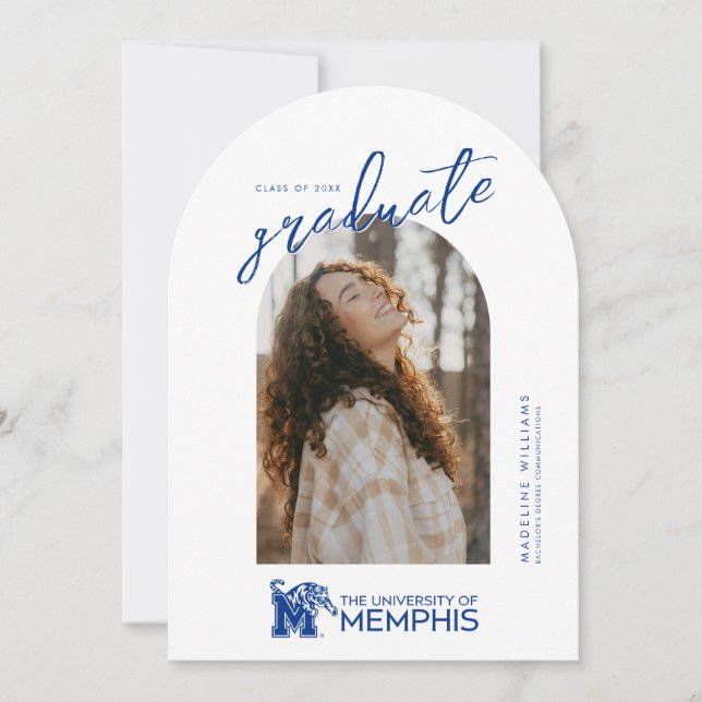 University of Memphis Composite Logo Invitation (Front)