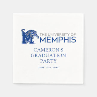 University of Memphis Composite Logo Napkins