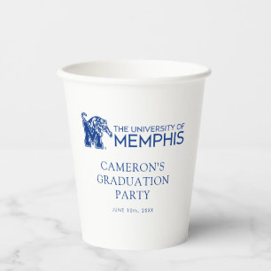 University of Memphis Composite Logo Paper Cups