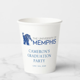 University of Memphis Composite Logo Paper Cups