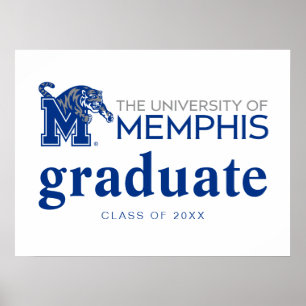 University of Memphis Composite Logo Poster