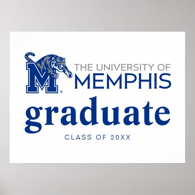 University of Memphis Composite Logo Poster (Front)