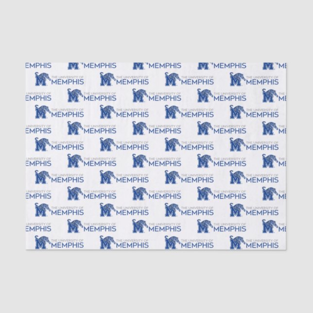 University of Memphis Composite Logo Tissue Paper (Front)