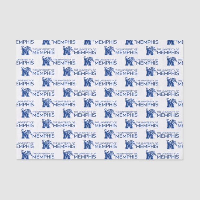 University of Memphis Composite Logo Tissue Paper (Front)